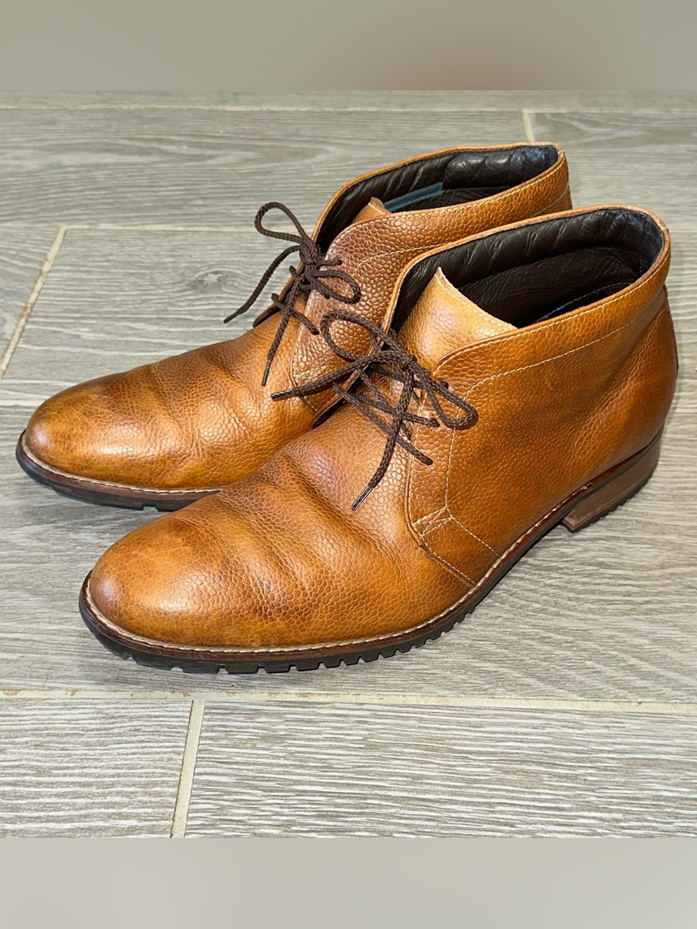 Cole Haan x Air Winslow Pebbled Leather Chukka Men’s 11M Tan Ankle Boot Corpcore